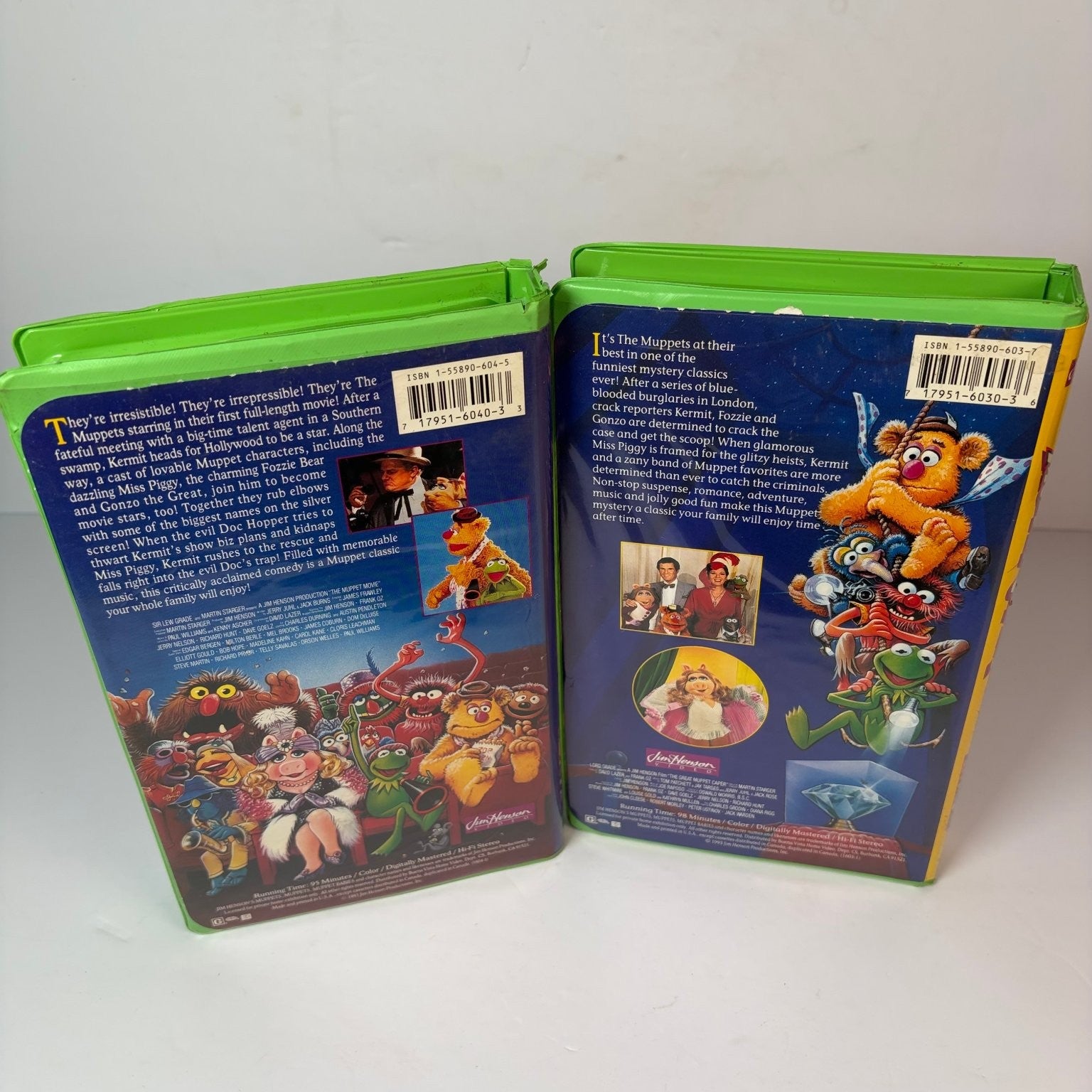 The Muppet Movie & The Great Muppet Caper VHS 1993 Musical Comedy Jim Henson