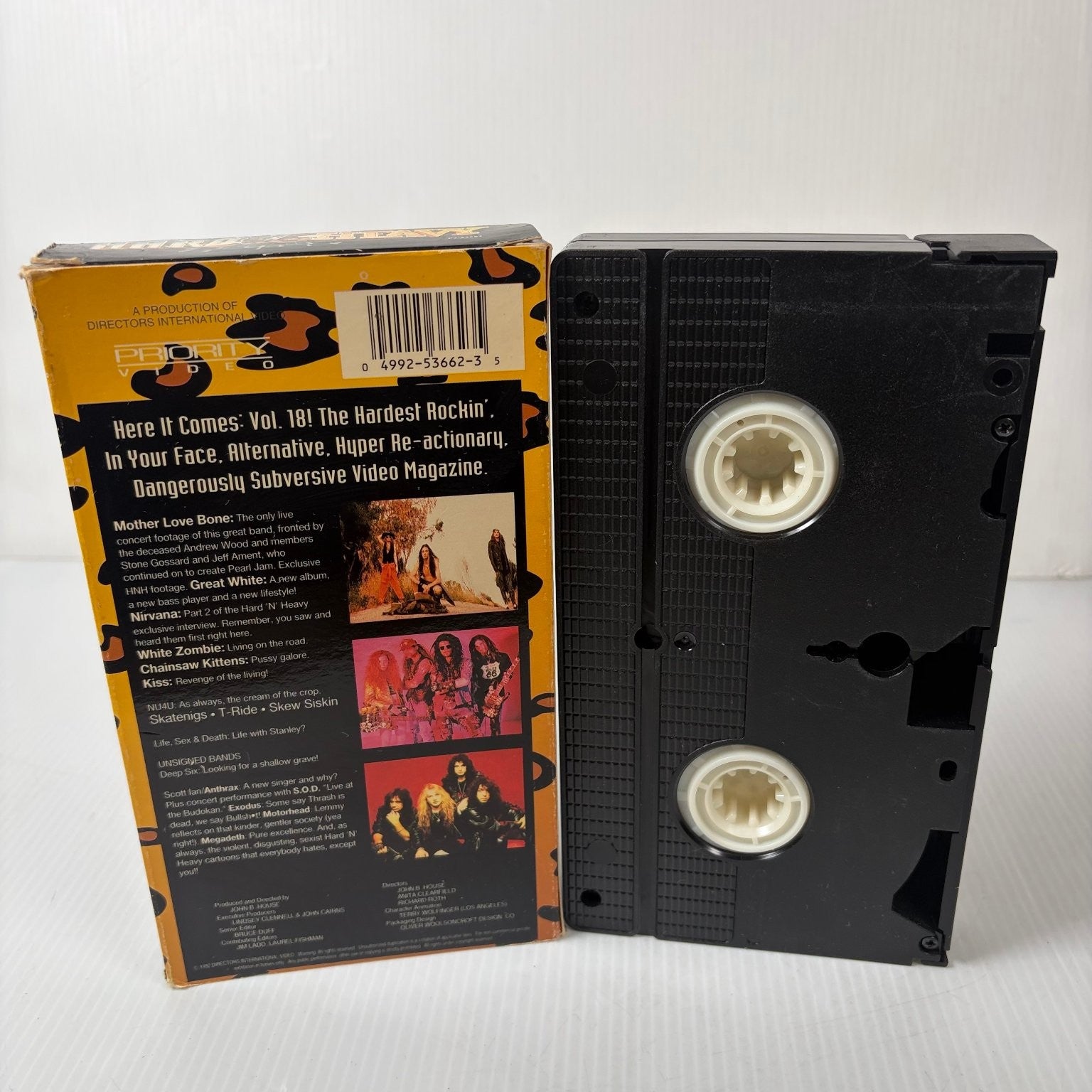 Hard N Heavy Vol. 18 VHS 1995 Heavy Metal Rock Music Video Priority