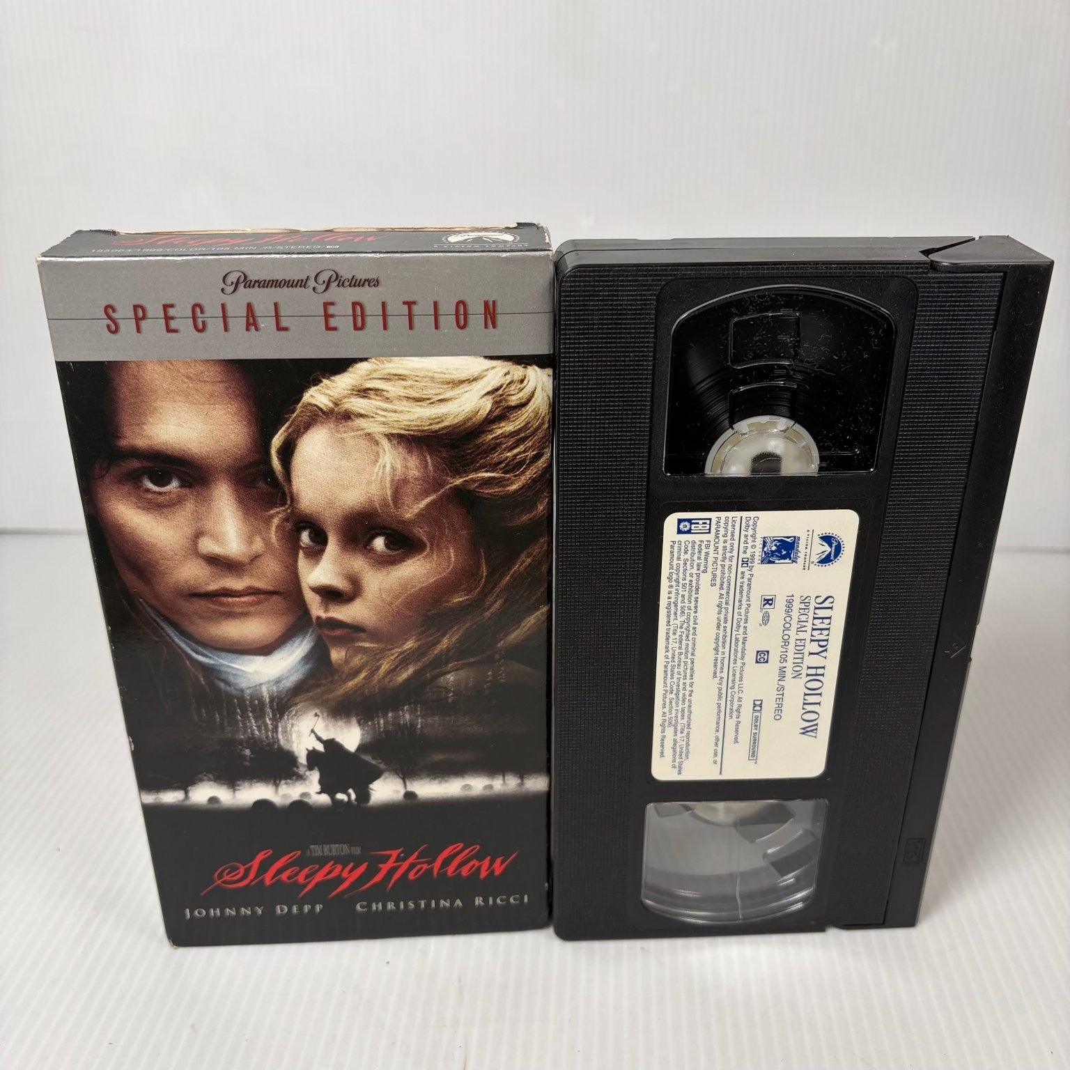 Sleepy Hollow VHS 1999 Horror Special Edition Paramount Pictures