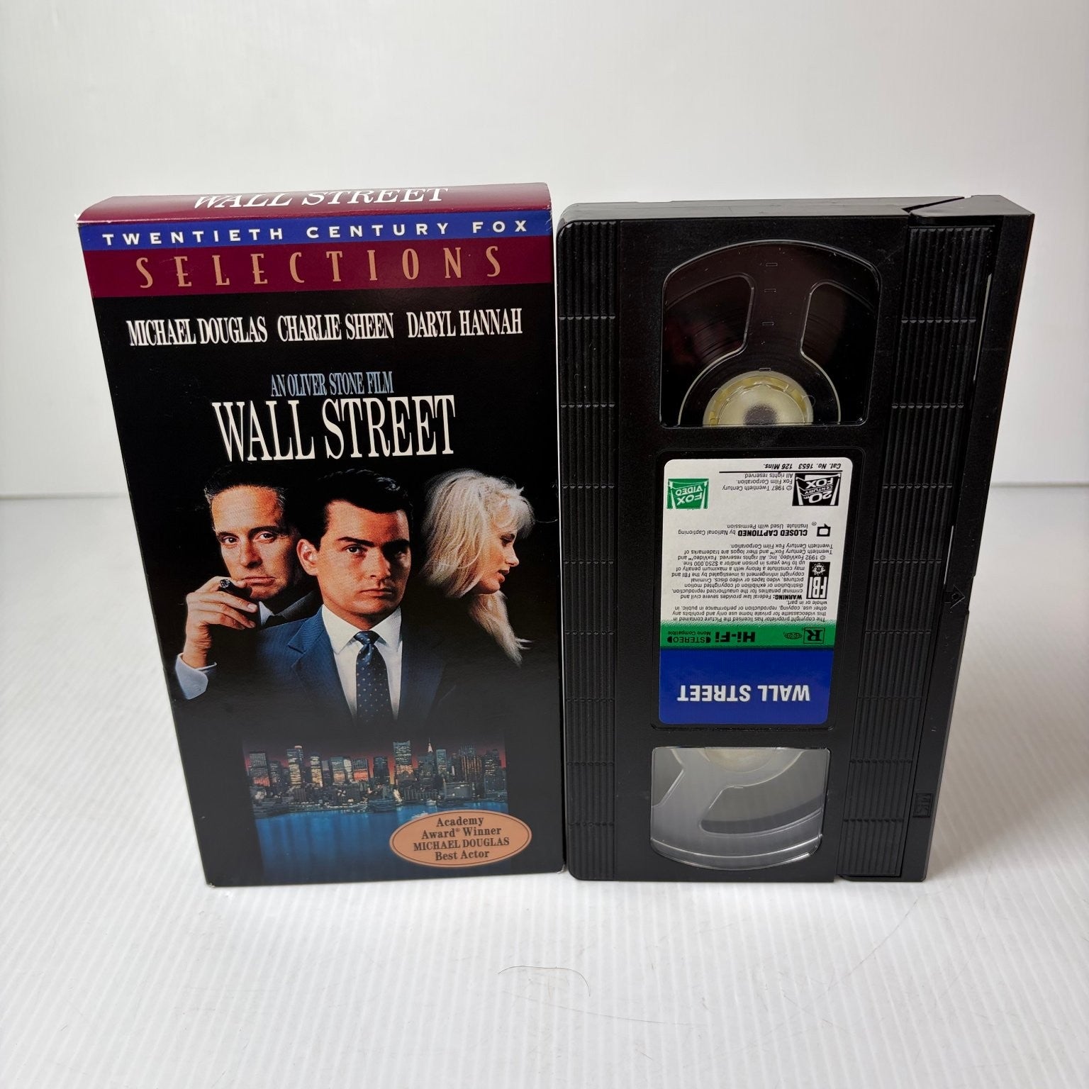 Wall Street VHS 1993 Drama Michael Douglas Oliver Stone Fox Video