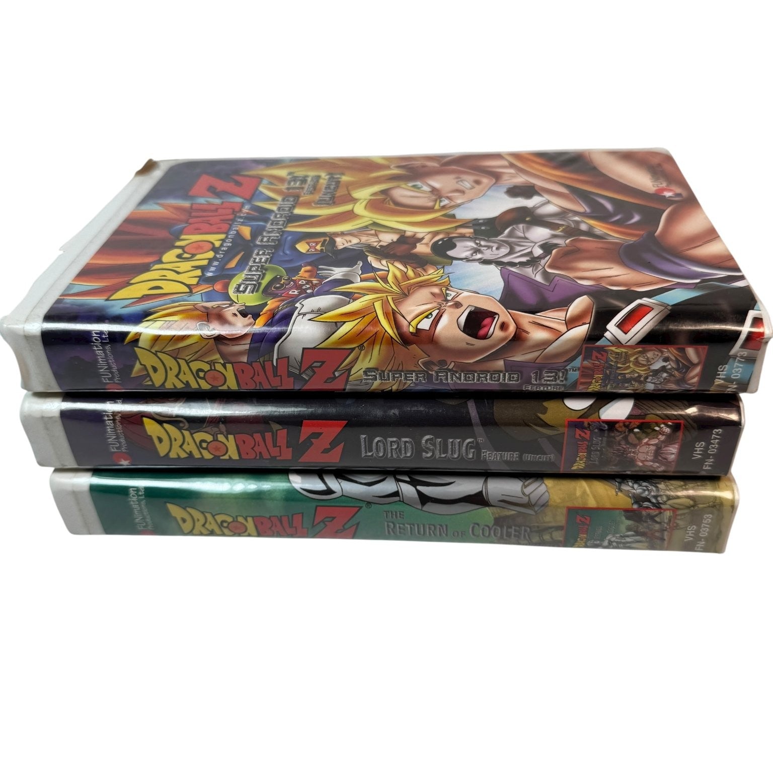 Dragon Ball Z Uncut Feature Lot of 3 VHS Lord Slug, Super Android 13 & More