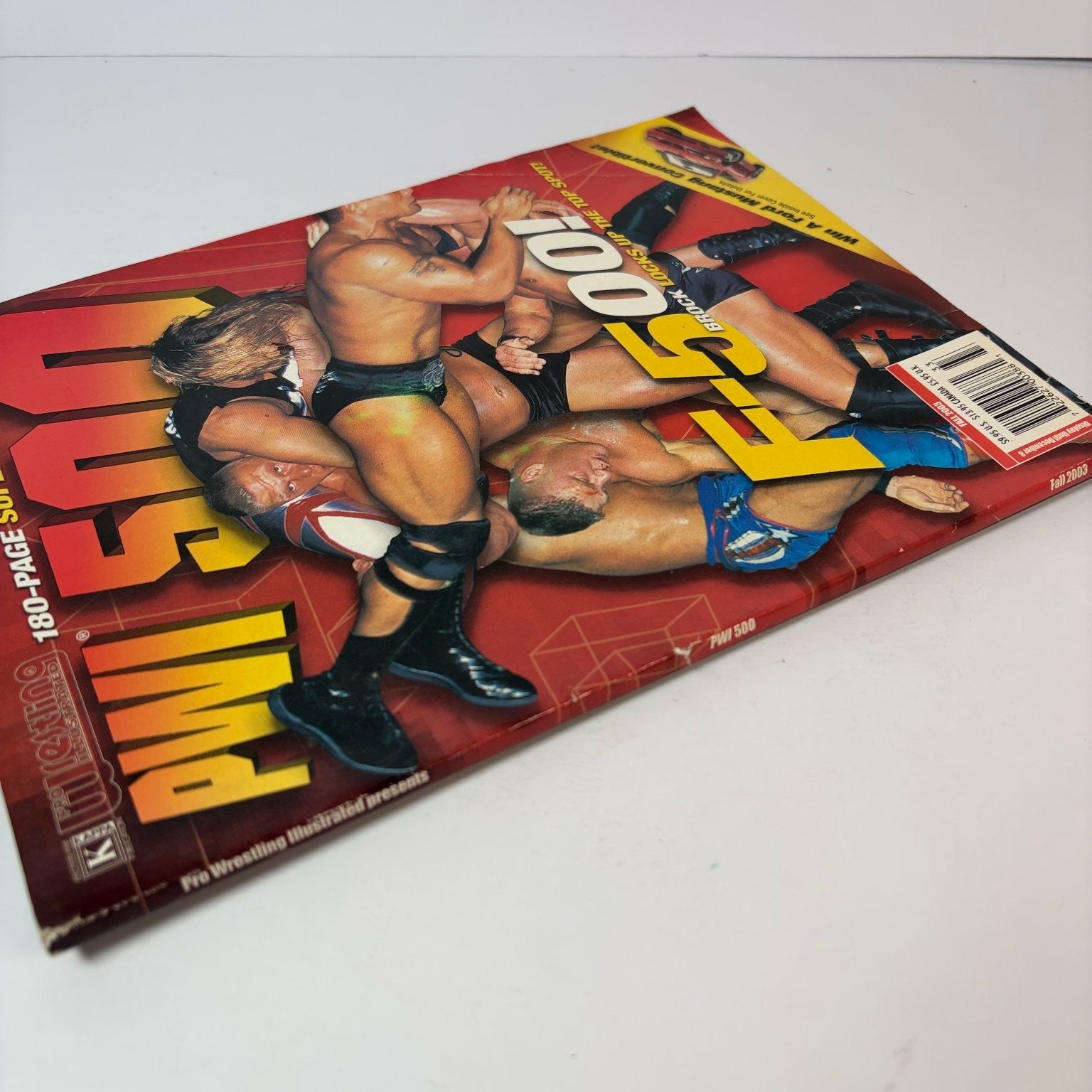 PWI 500 Magazine Fall 2003 Brock Lesnar John Cena Wrestling Sports