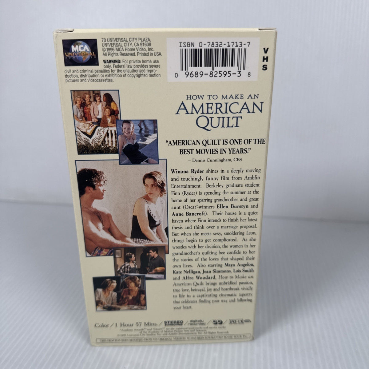 How to Make an American Quilt (VHS, 1996) Winona Ryder Romance Movie