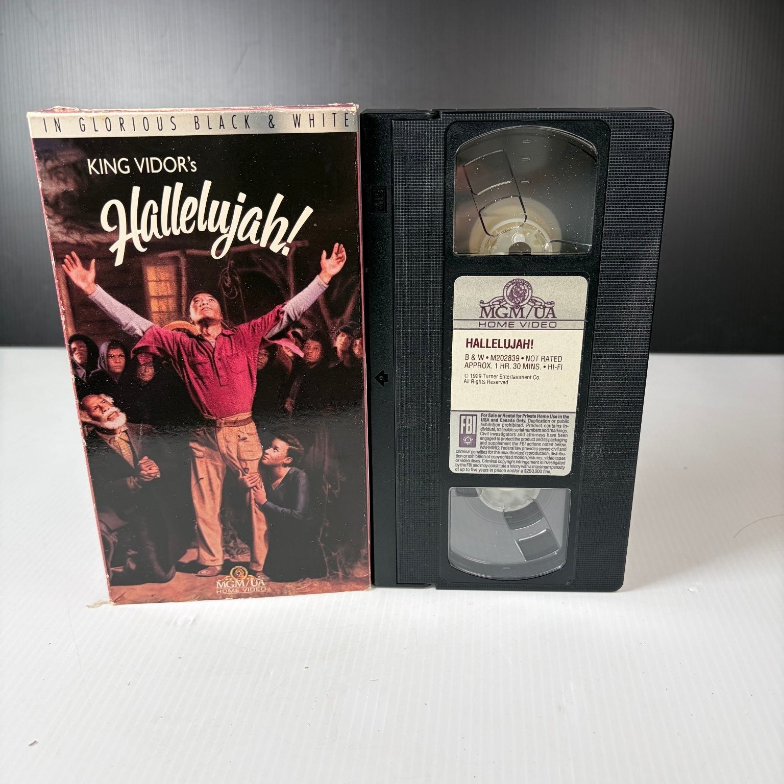 Hallelujah! VHS 1929 Musical Drama King Vidor B&W Classic MGM/UA Home Video