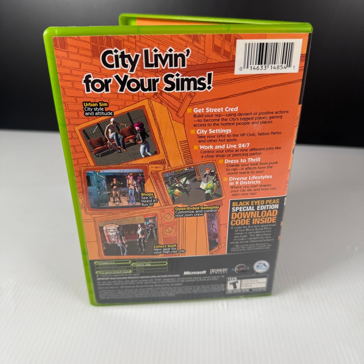 The Urbz Sims in the City Special Edition Xbox Video Game Black Eyed Peas