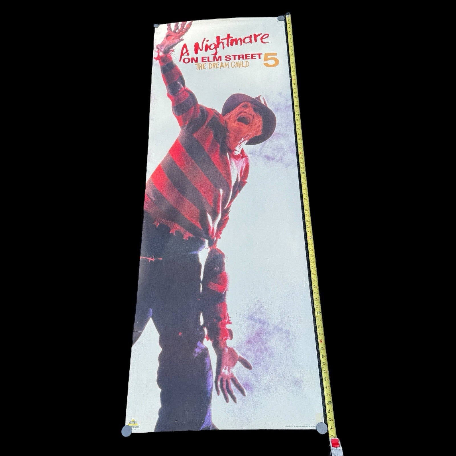 Nightmare On Elm Street 5 Dream Child Life Size 75”x26” Video Store Poster 1989