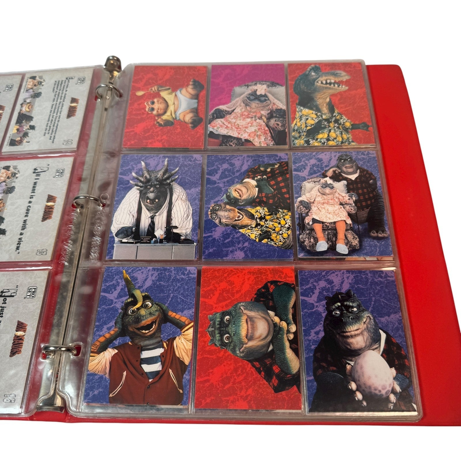 Vintage Dinosaurs TV Show Pro Set Trading Cards w/ Full Sticker & Trivia Sets