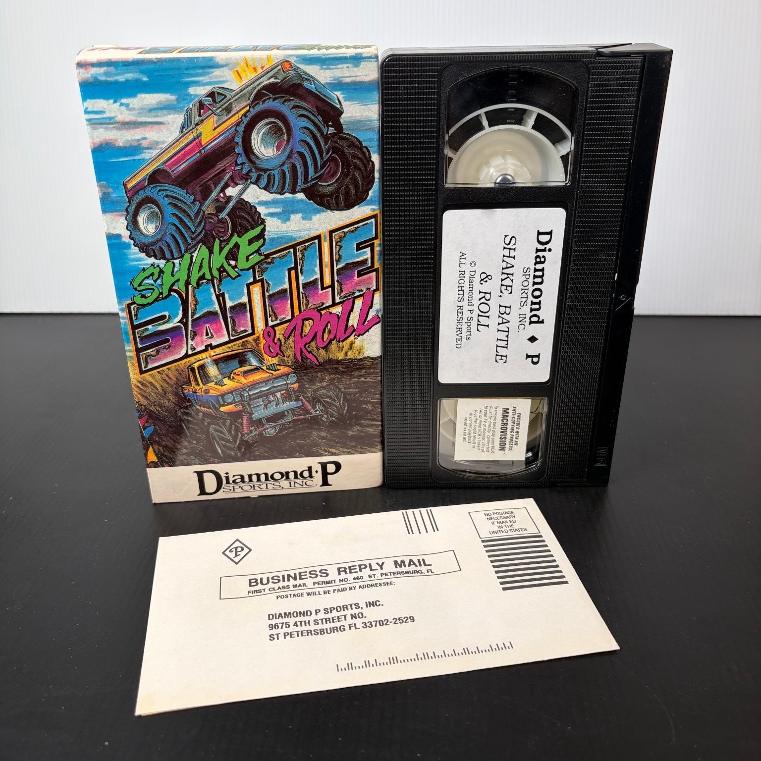Shake, Battle & Roll VHS 1988 Monster Truck Mud Racing Diamond P Sports