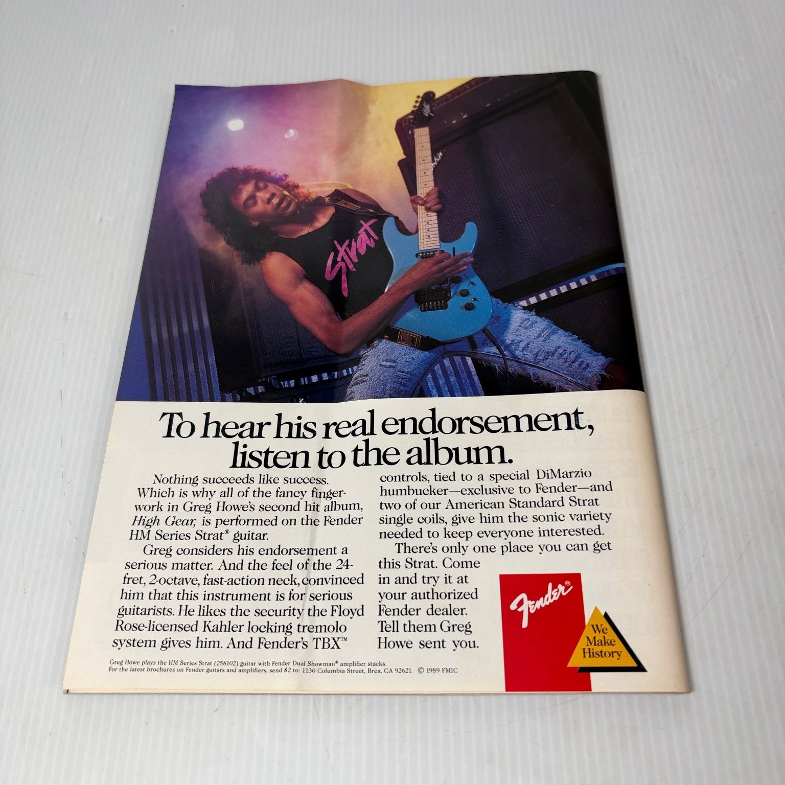 Circus September 30 1989 Skid Row Sebastian Bach Heavy Metal Magazine Poster