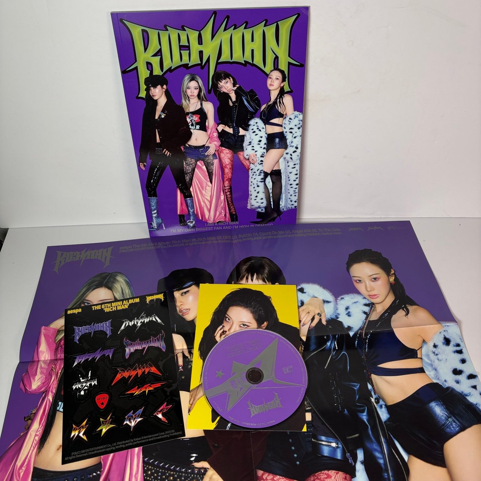 aespa - THE 6TH MINI ALBUM RICH MAN CD K-POP Official SM Entertainment SMCD443
