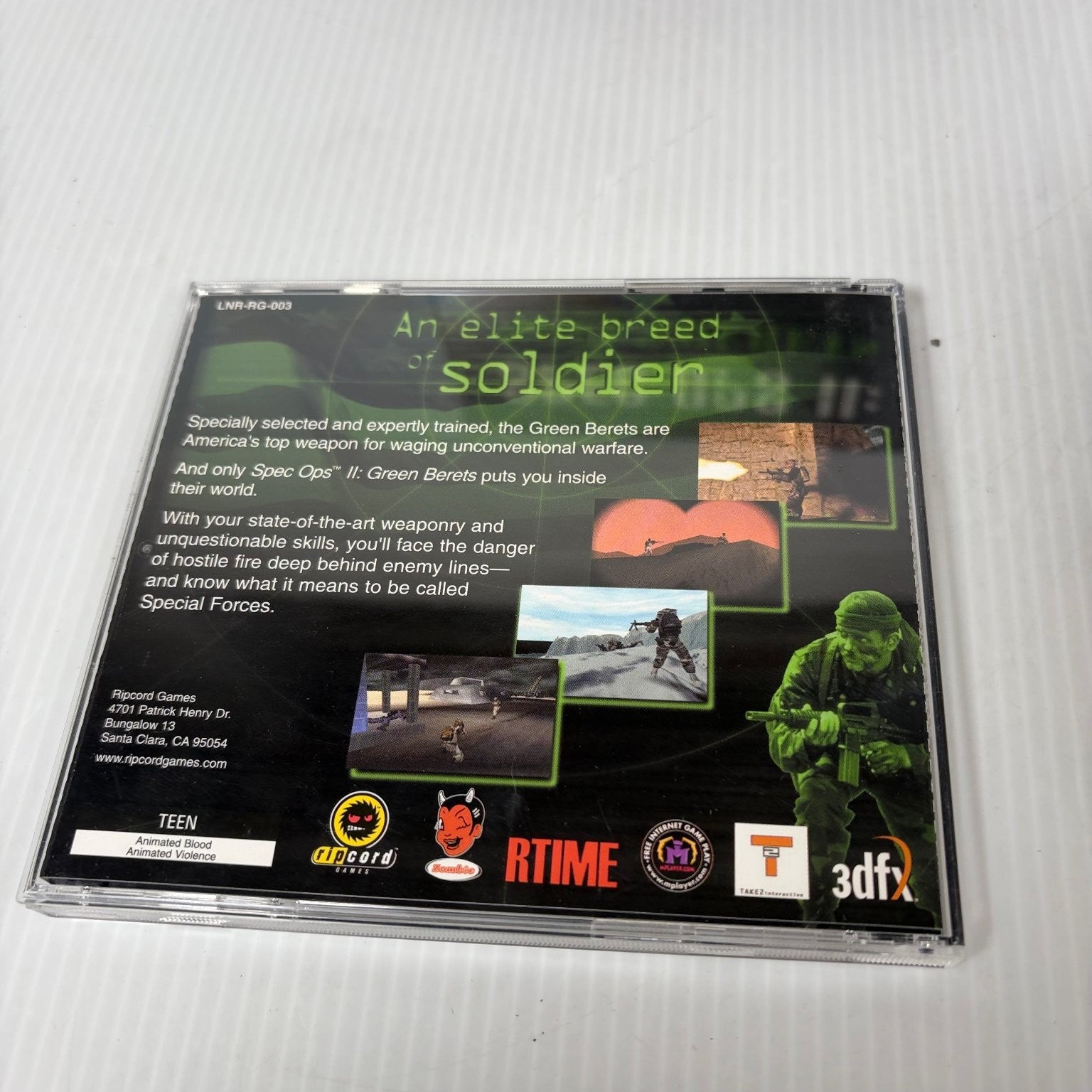 SPEC OPS II: GREEN BERETS Big Box PC Windows 95/98 CD-ROM Video Game Complete