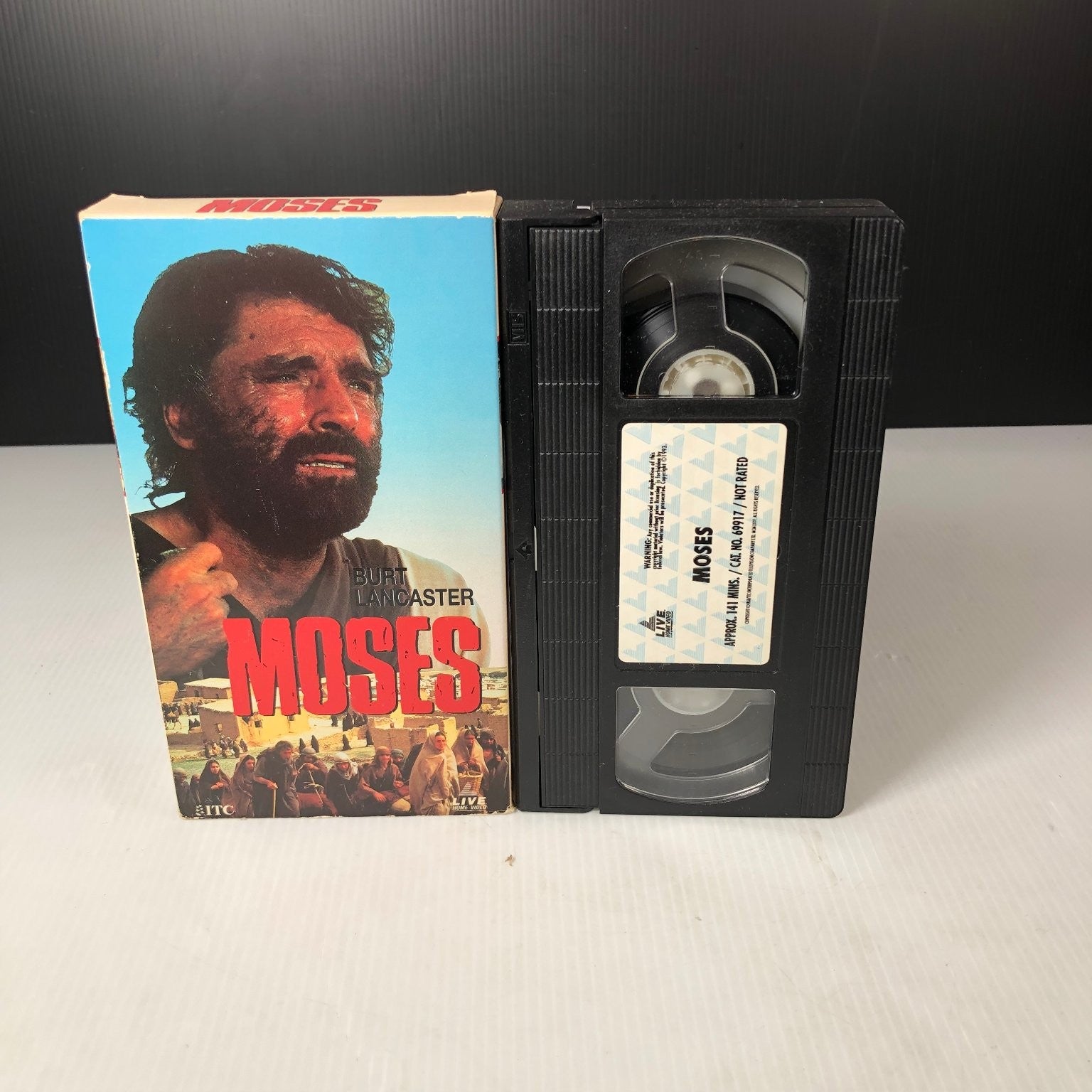 Moses VHS 1995 Biblical Drama Original Release LIVE Home Video