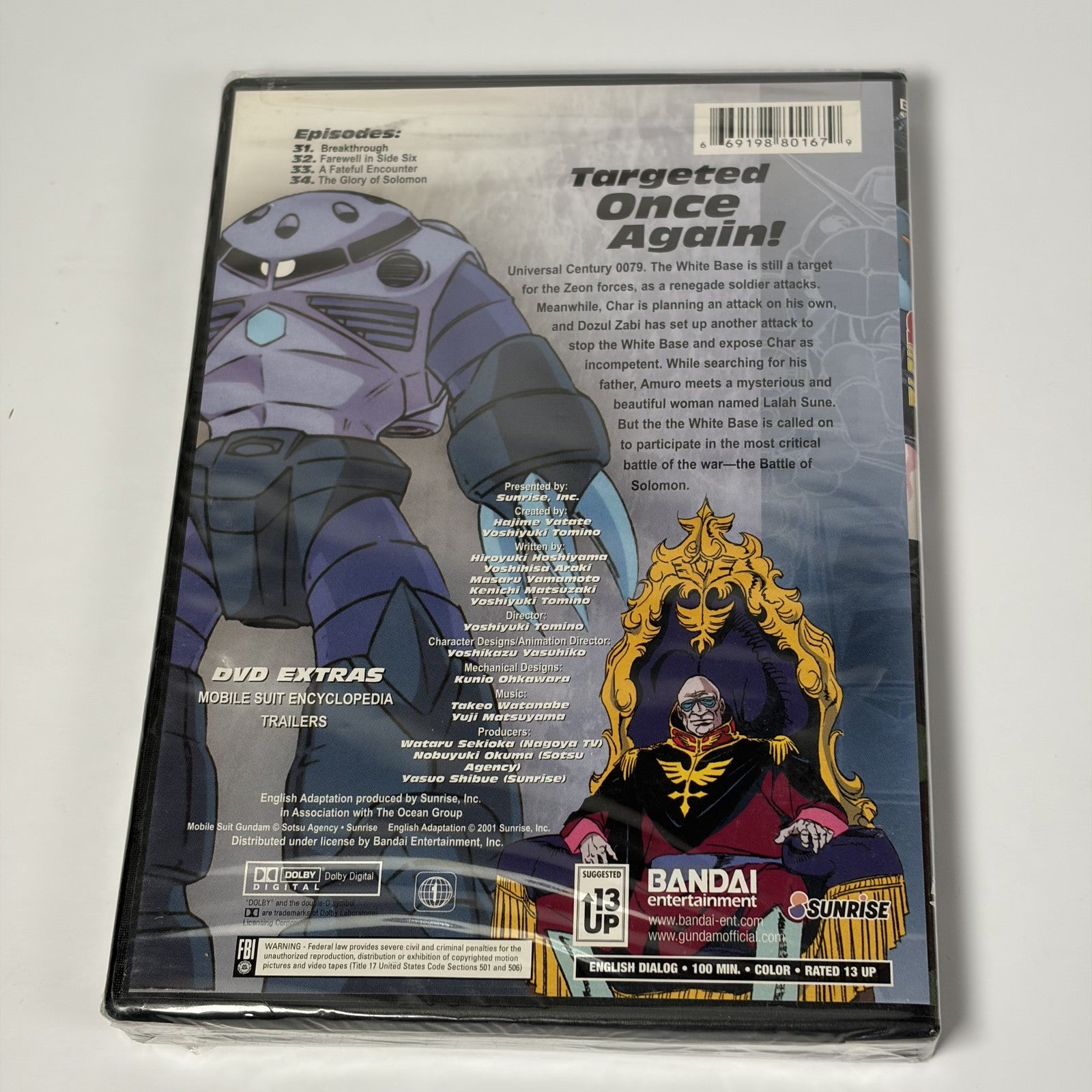 Mobile Suit Gundam Vol. 8 The Battle of Solomon DVD Bandai Entertainment Anime