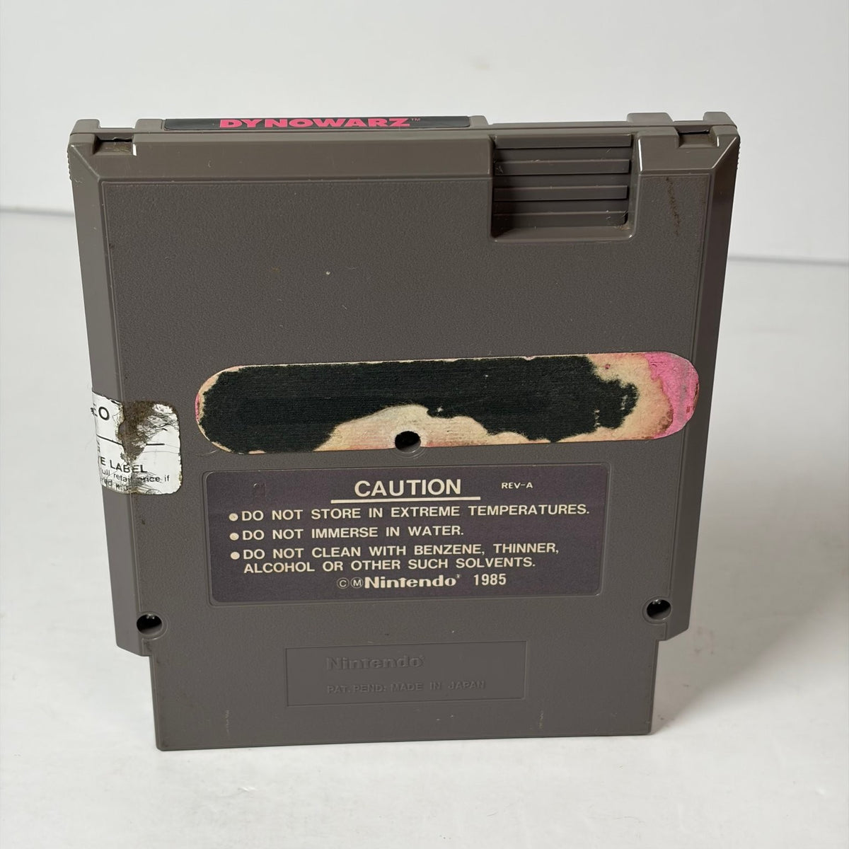 Dynowarz The Destruction of Spondylus NES Nintendo Original Game Cartridge