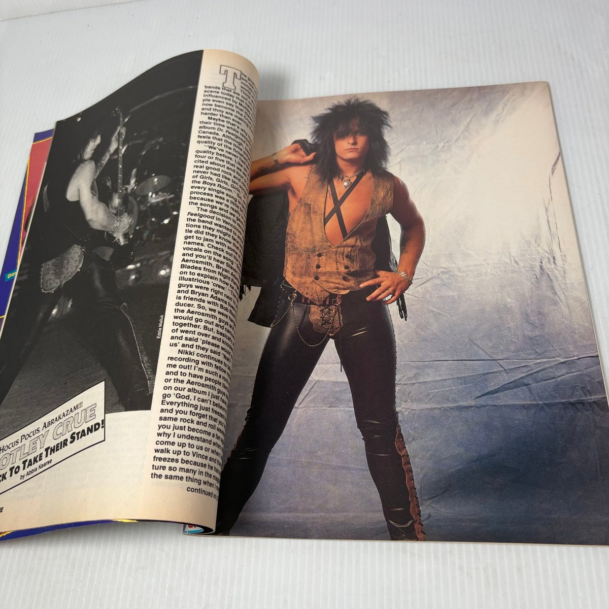 Rock Scene Magazine December 1989 David Lee Roth Motley Crue Tesla Rock