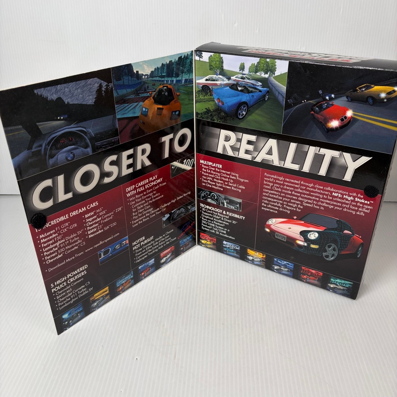 Need for Speed High Stakes Big Box PC CD-ROM Video Game Racing Multiplayer