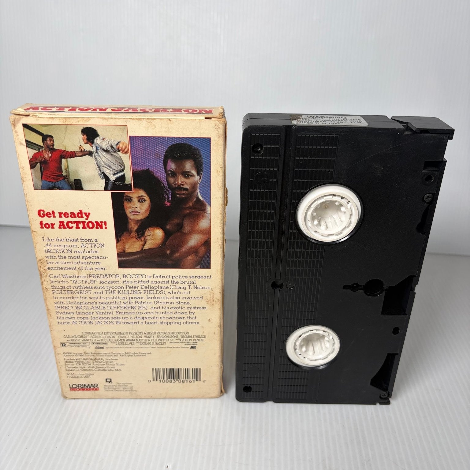 Action Jackson VHS 1988 Action Thriller Lorimar Home Video Carl Weathers