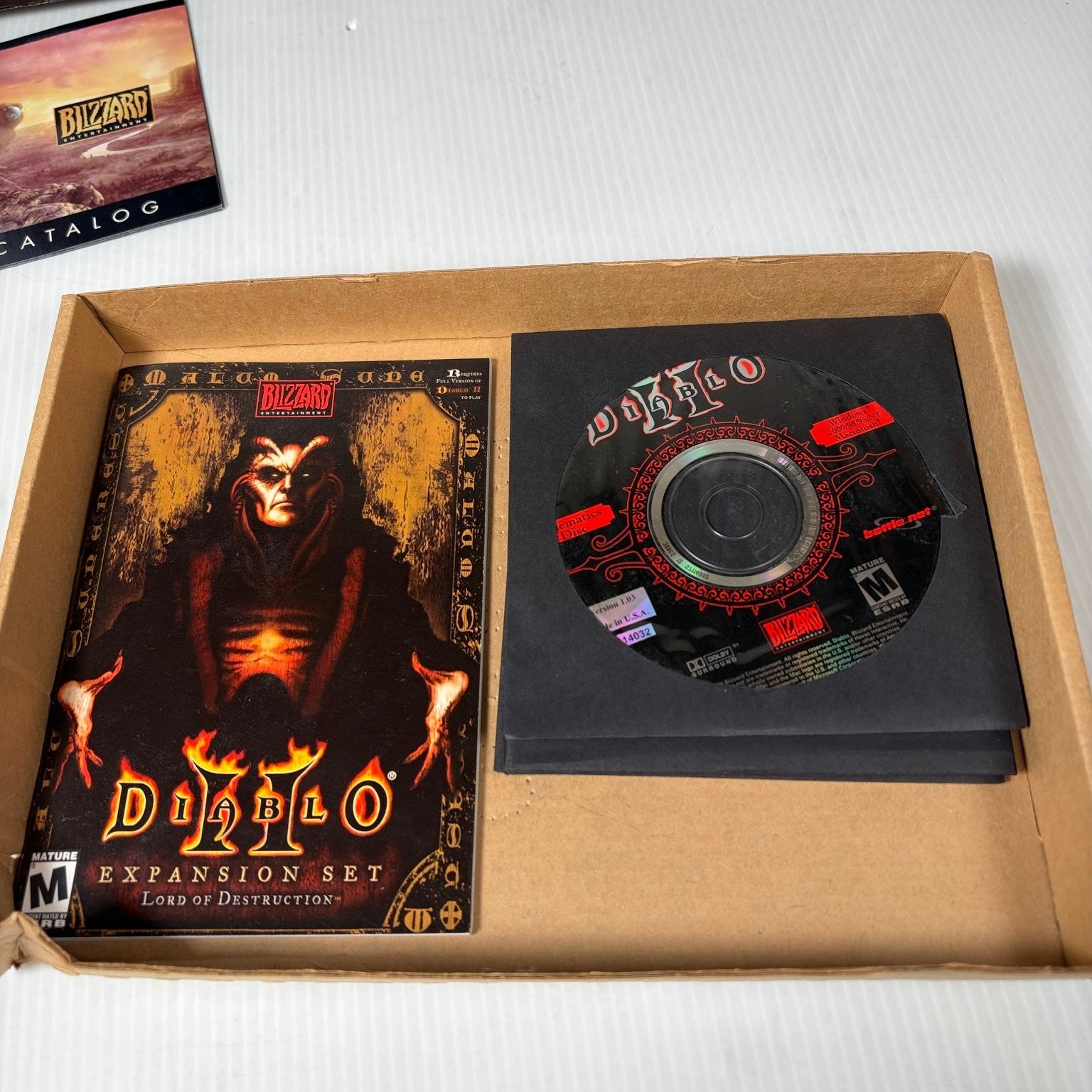 Diablo Battle Chest Big Box PC Video Game Blizzard Action RPG Complete