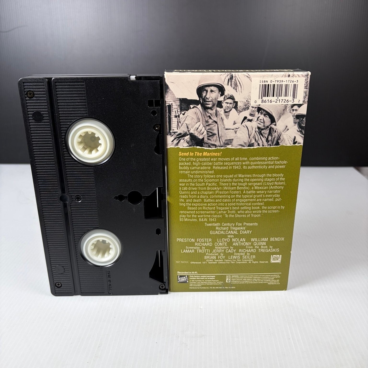 Guadalcanal Diary VHS 1943 War Classic Fox Video