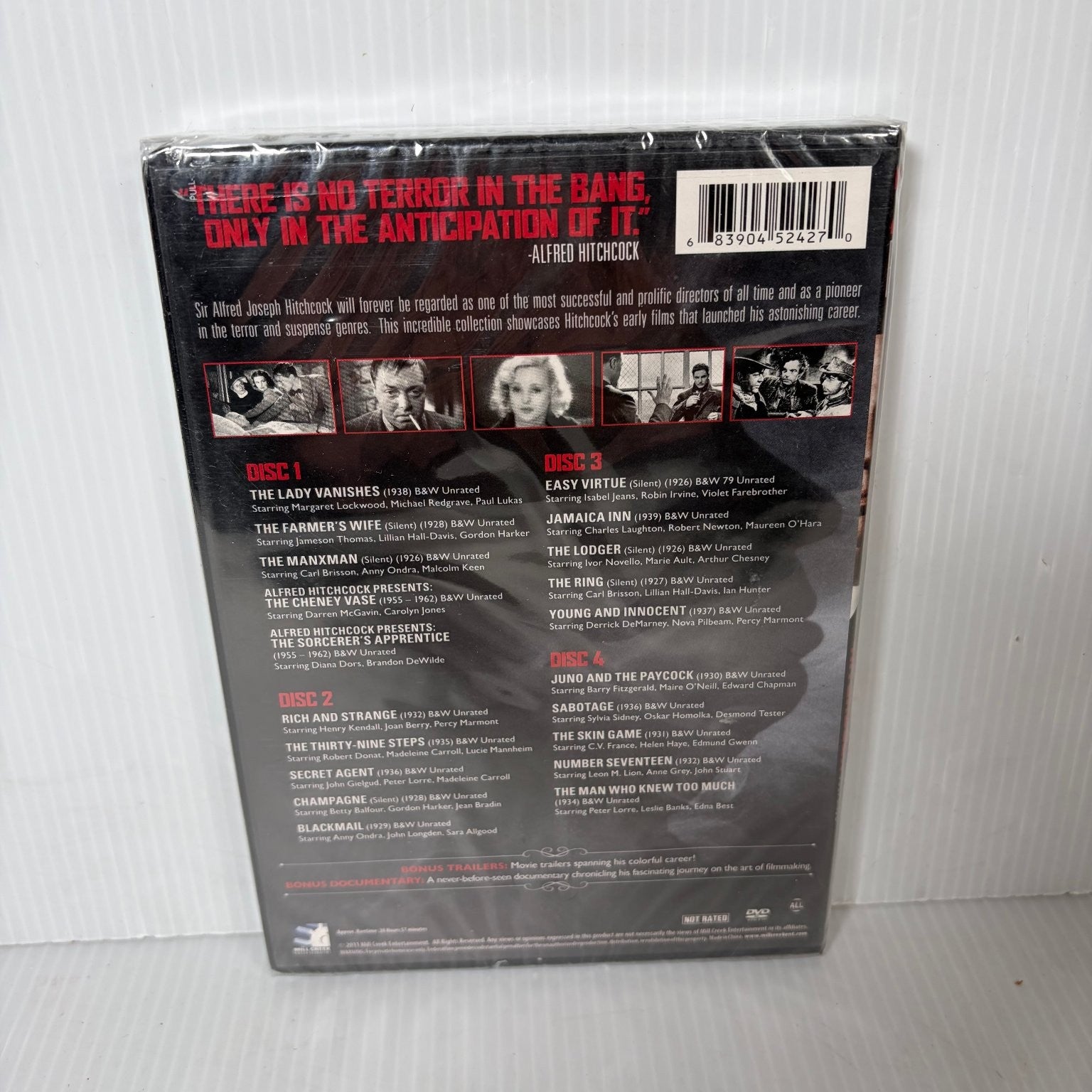 Alfred Hitchcock: A Legacy of Suspense 20 Films (DVD, 2013) 4-Disc Box Set