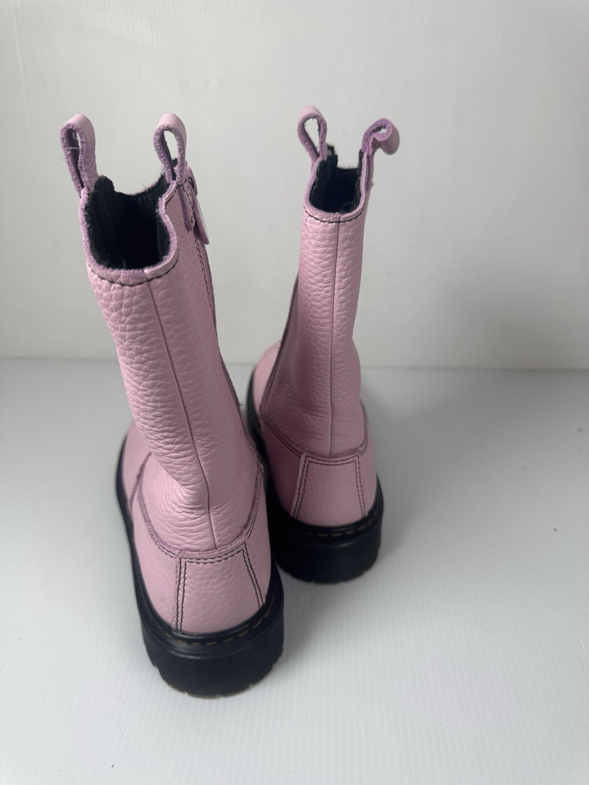 Doc Martens Bex Heart P-O Boot, Pale Pink-Black Women’s Size 5 (EU 36)