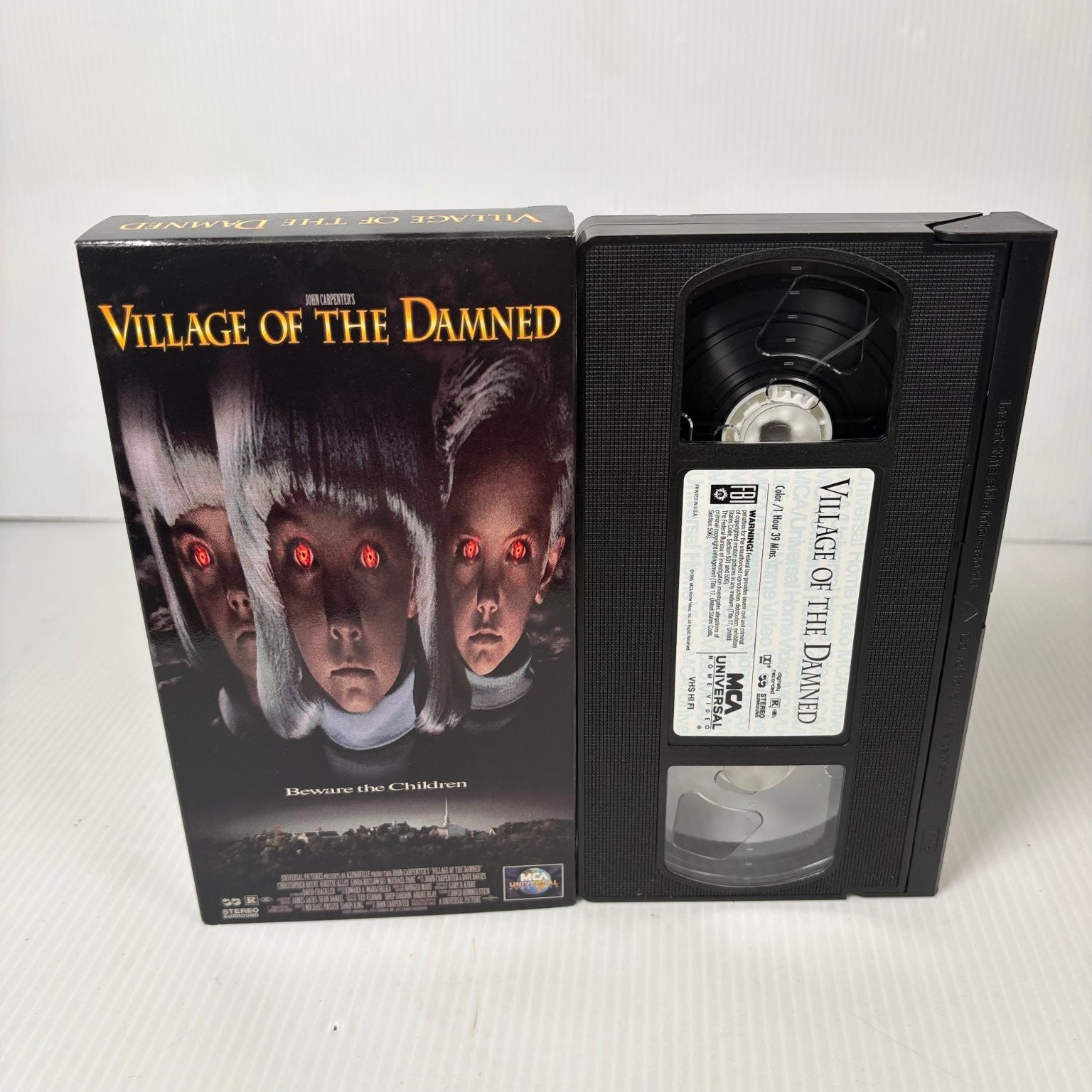 Village of the Damned VHS 1995 Horror Sci-Fi John Carpenter MCA Universal