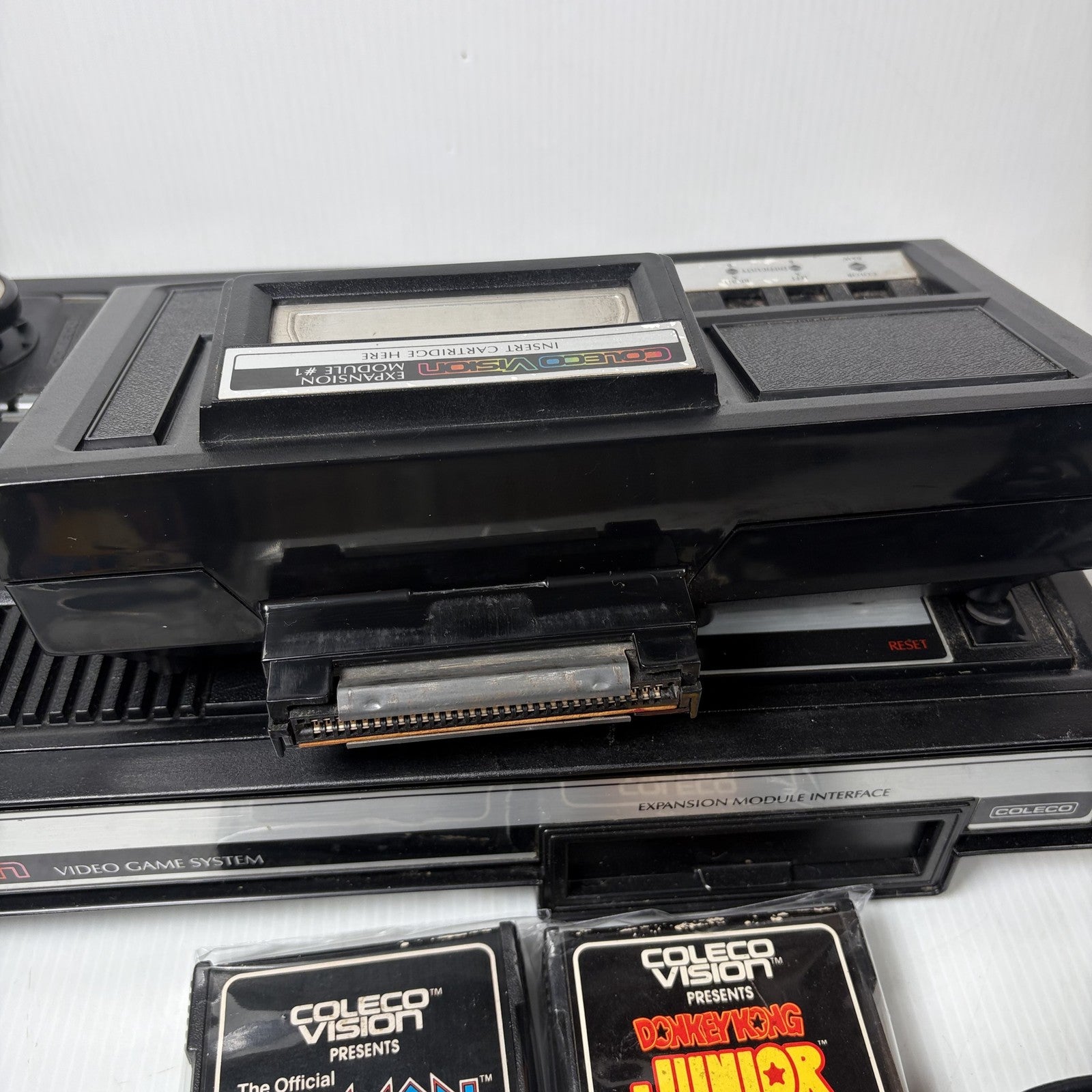 ColecoVision Video Game Console System w/ Atari Adapter & Games Tested & Working