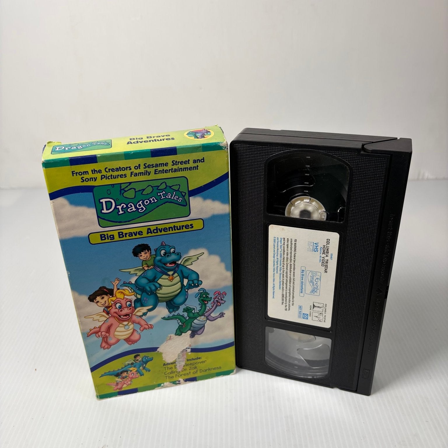Dragon Tales Big Brave Adventures VHS 2000 Children Animation Columbia Tristar