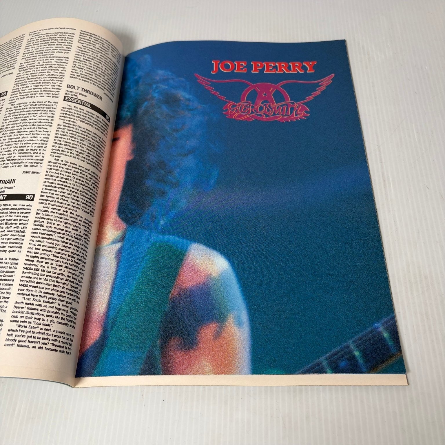 Metal Force Magazine December 1989 Alice Cooper Cover Aerosmith Poster