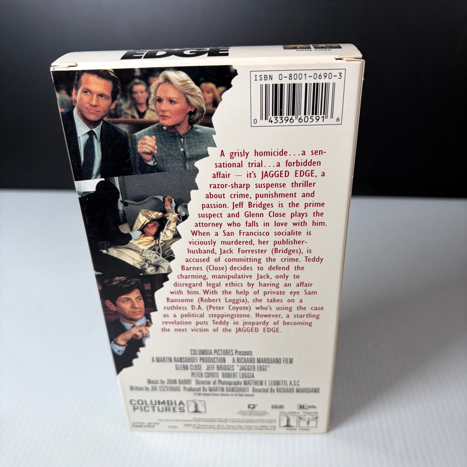 Jagged Edge VHS 1985 Thriller Original Release Columbia Pictures