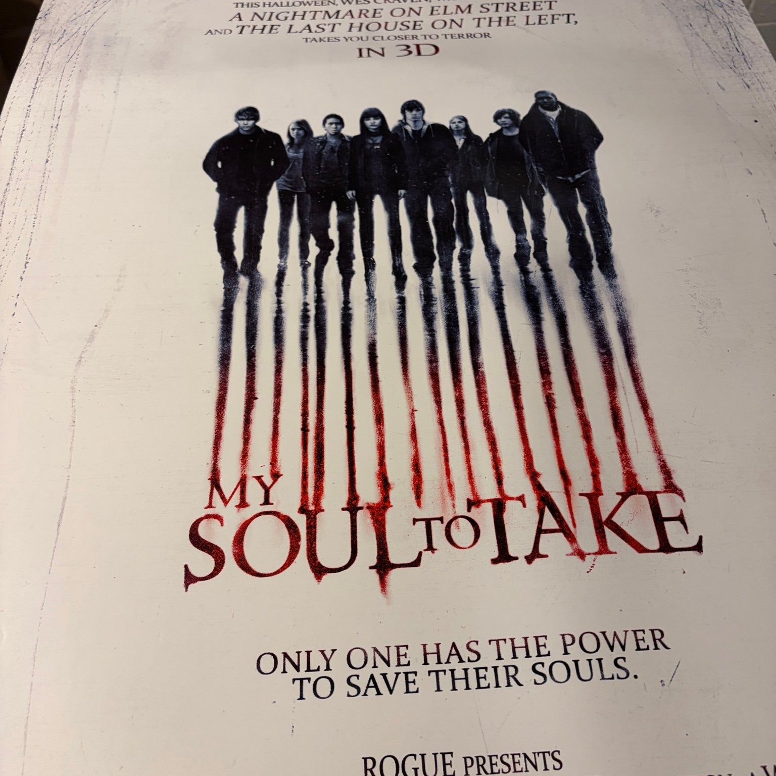 My Soul to Take 2010 One Sheet Movie Poster Original Wes Craven DS