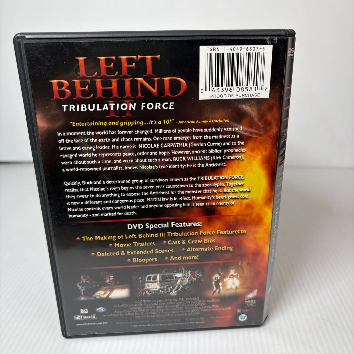 Left Behind II Tribulation Force DVD 2002 Kirk Cameron, Special Features