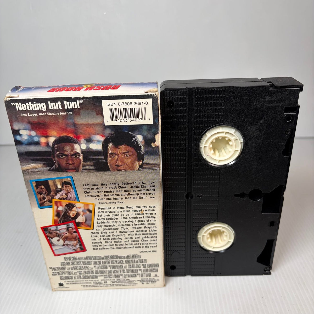 Rush Hour 2 VHS 2000 Action Comedy New Line Cinema Jackie Chan Tucker