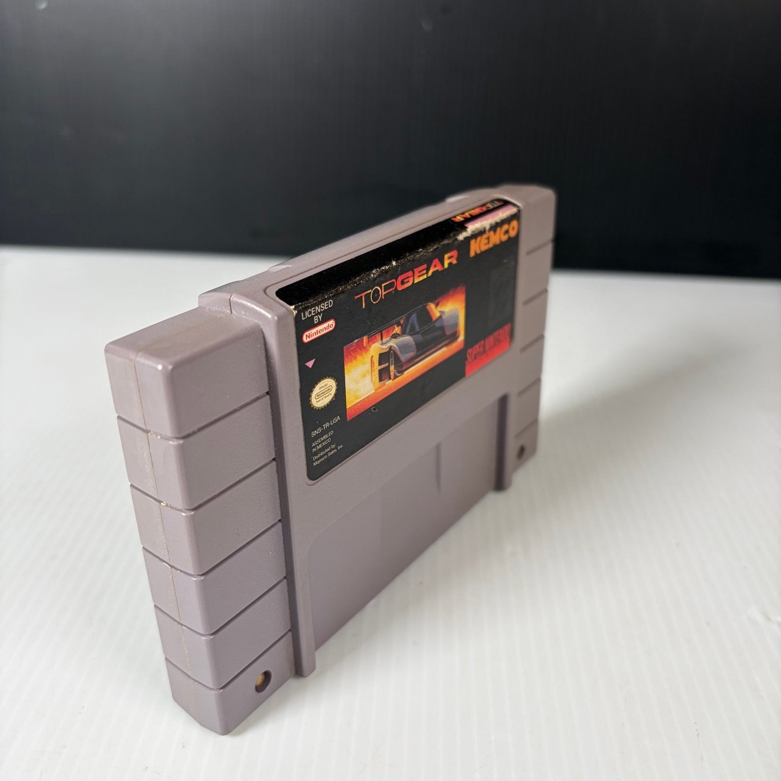 Top Gear Super Nintendo SNES Video Game Racing Multiplayer