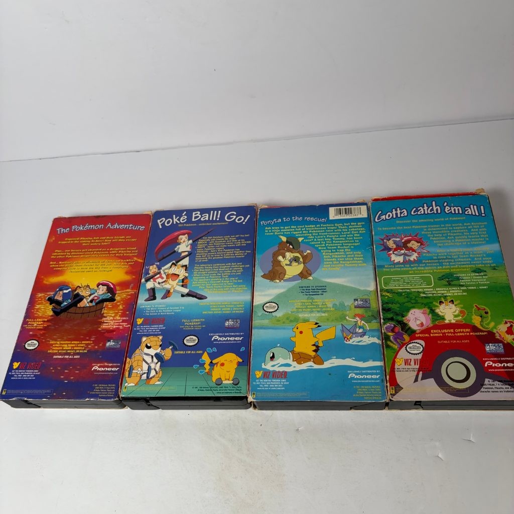 Pokemon VHS Lot of 12 Viz Video Pioneer Anime Tapes Pikachu I Choose You
