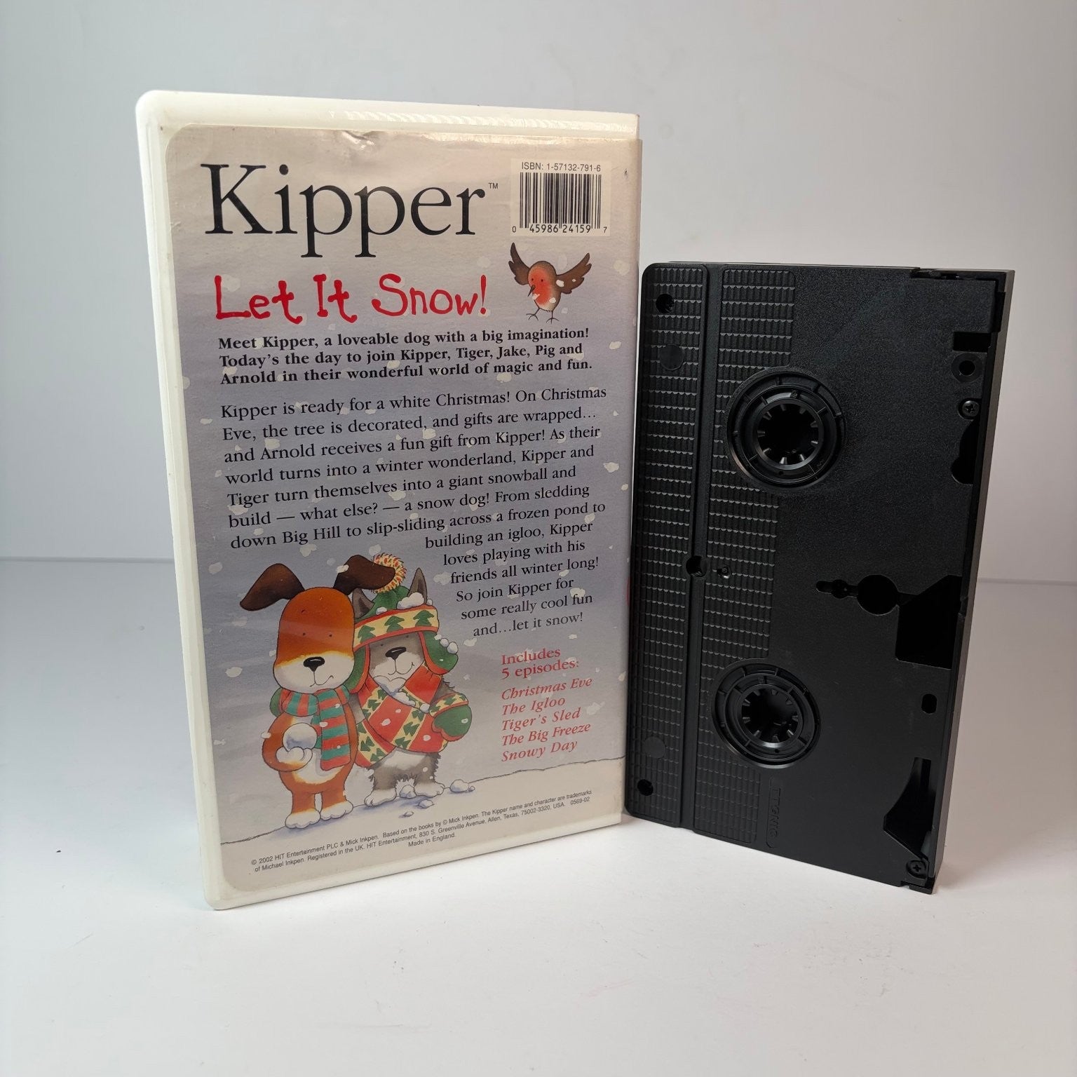 Kipper Let It Snow VHS 2002 Children's Animation HiT Entertainment Rare OOP