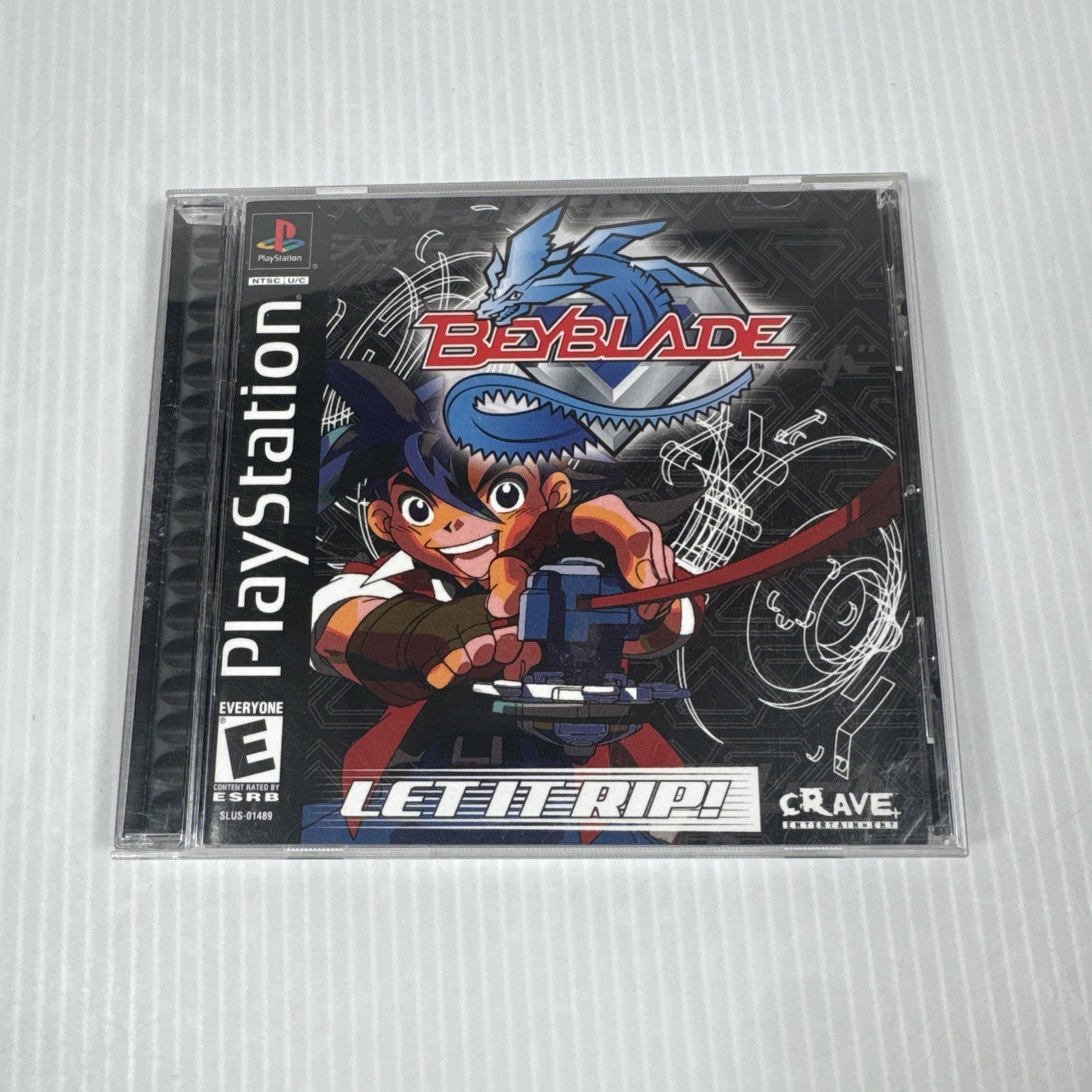 SONY Playstation PS1 Video Game BEYBLADE SLUS-01489 Black Label
