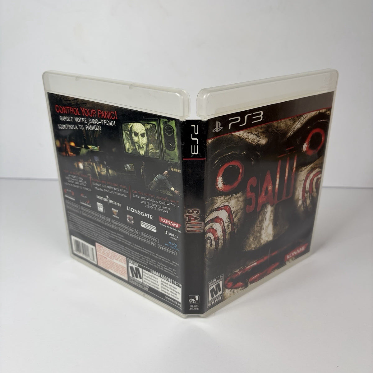 Saw Sony PlayStation 3 PS3 Video Game w/ Case Konami 2009 M - Mature