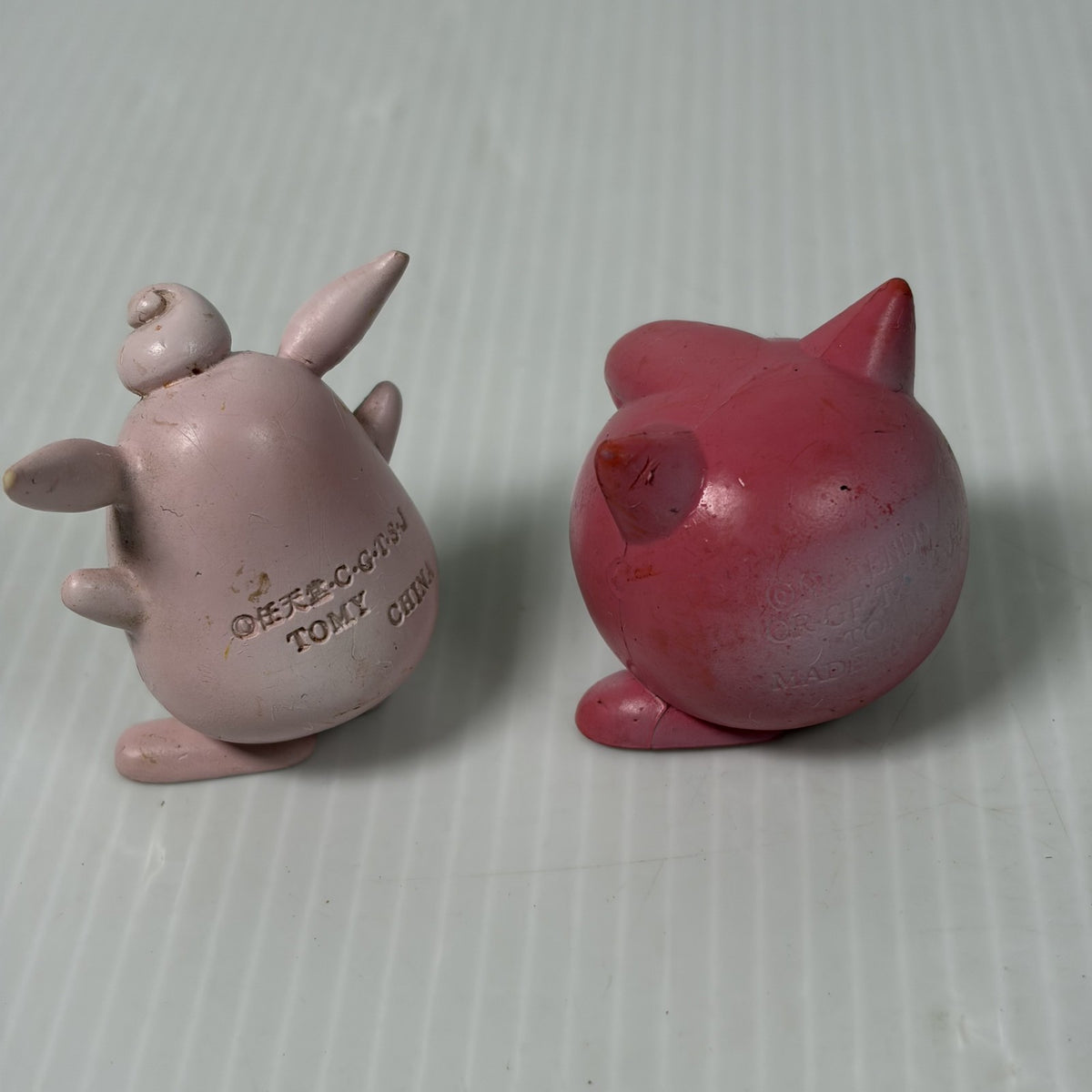 Vintage Pokemon Jigglypuff & Wigglytuff Tomy CGTSJ Evolution Figure PVC Set of 2