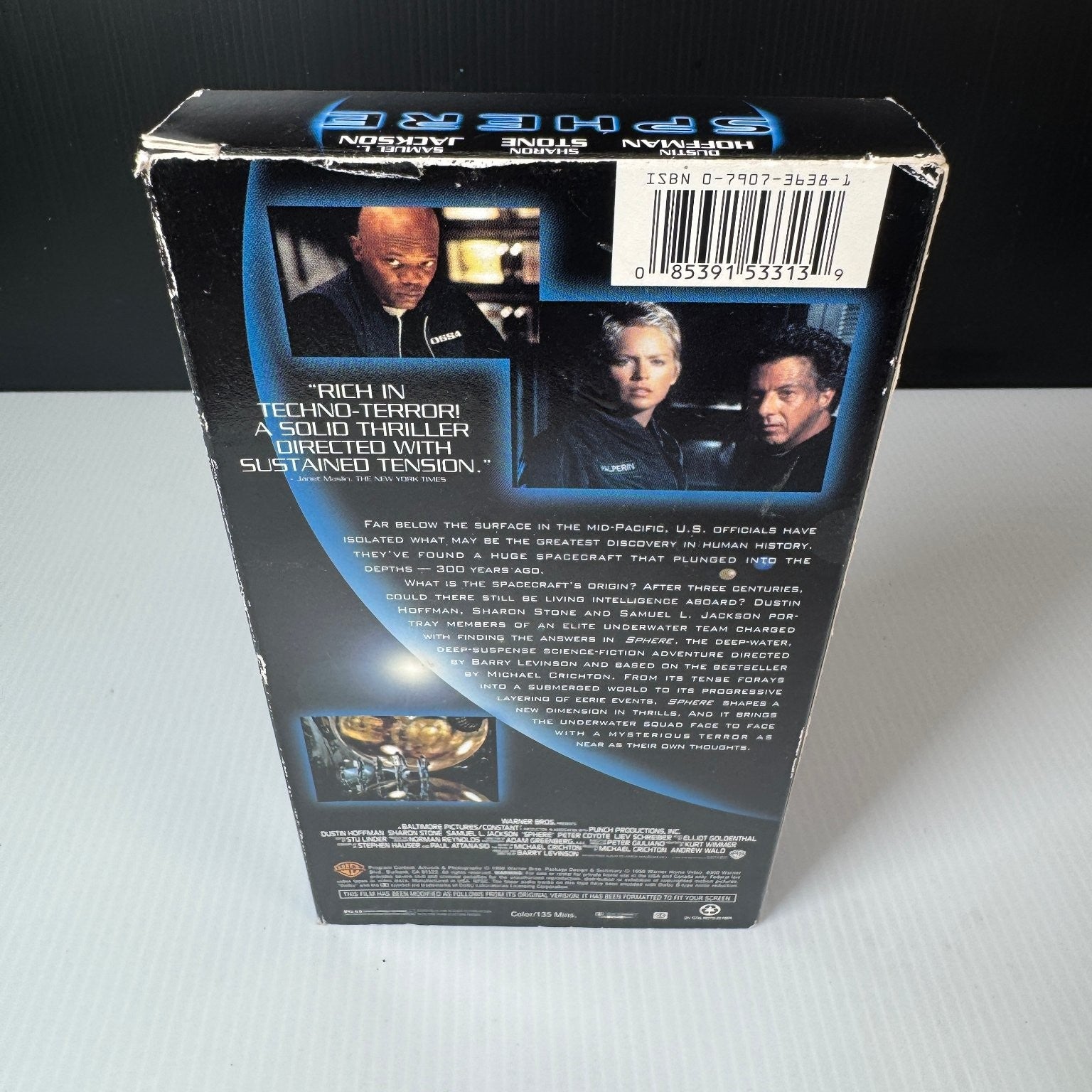 Sphere VHS 1998 Sci-Fi Thriller New Release Warner Bros