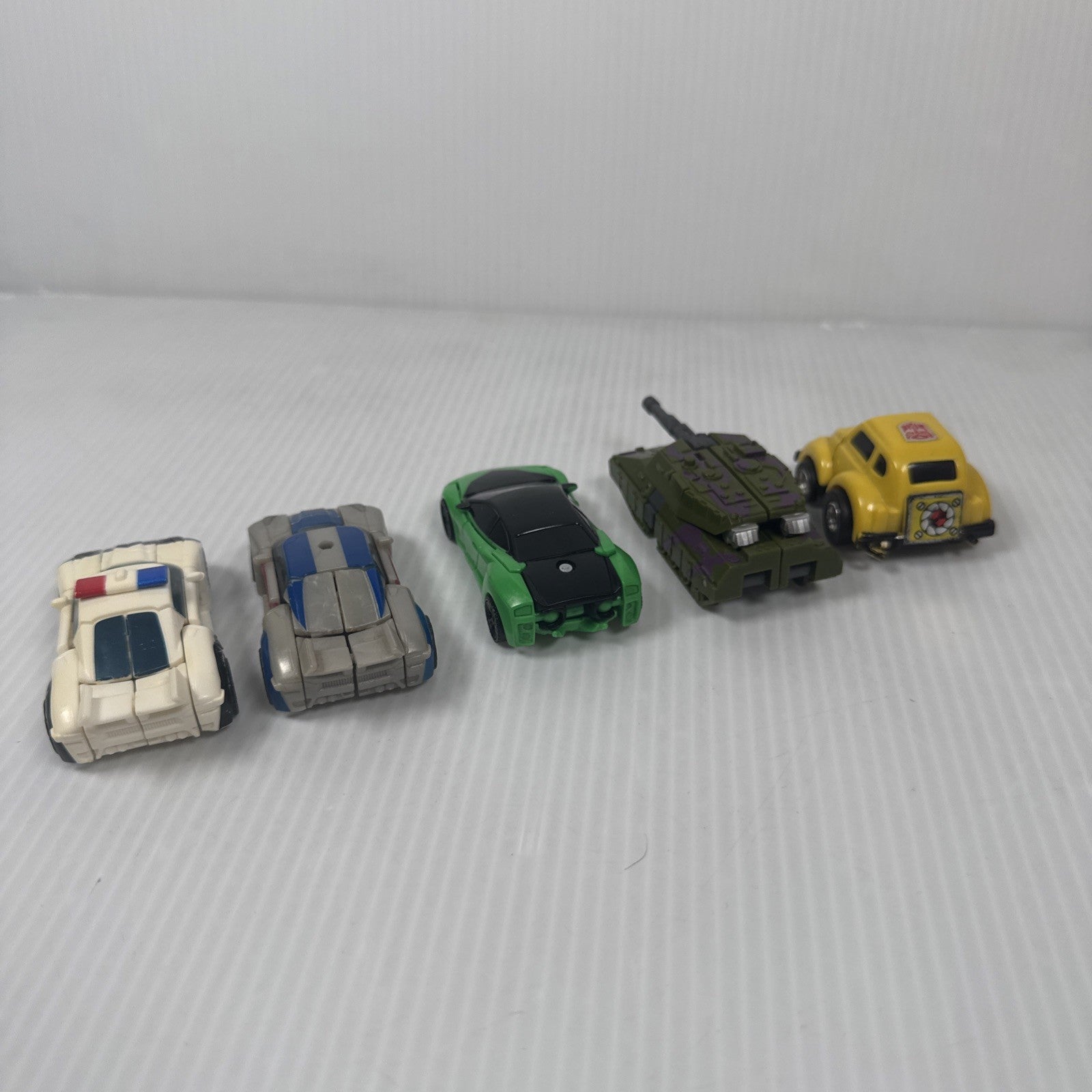 Lot Of 5 Transformers Prowl Smokescreen Megatron Bumblebee Crosshairs Prime 3”
