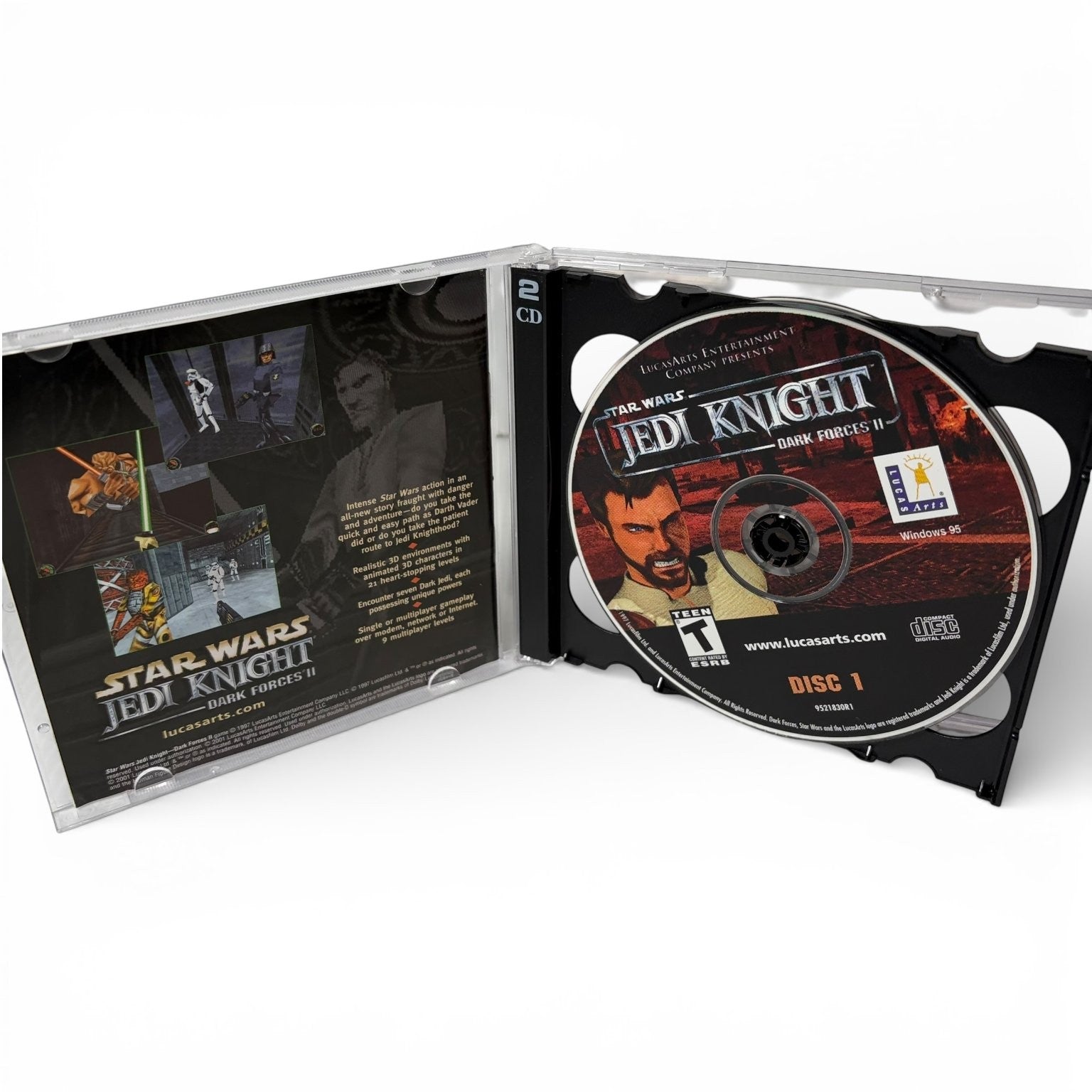 Star Wars Jedi Knight Dark Forces II PC Video Game Windows 95 LucasArts