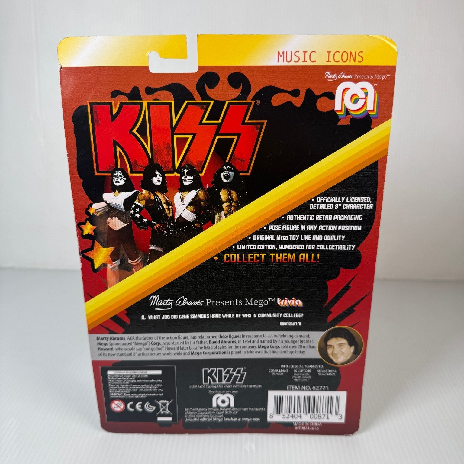 Mego The Demon KISS Classic 8 Inch Figure Limited Edition #6378/10000