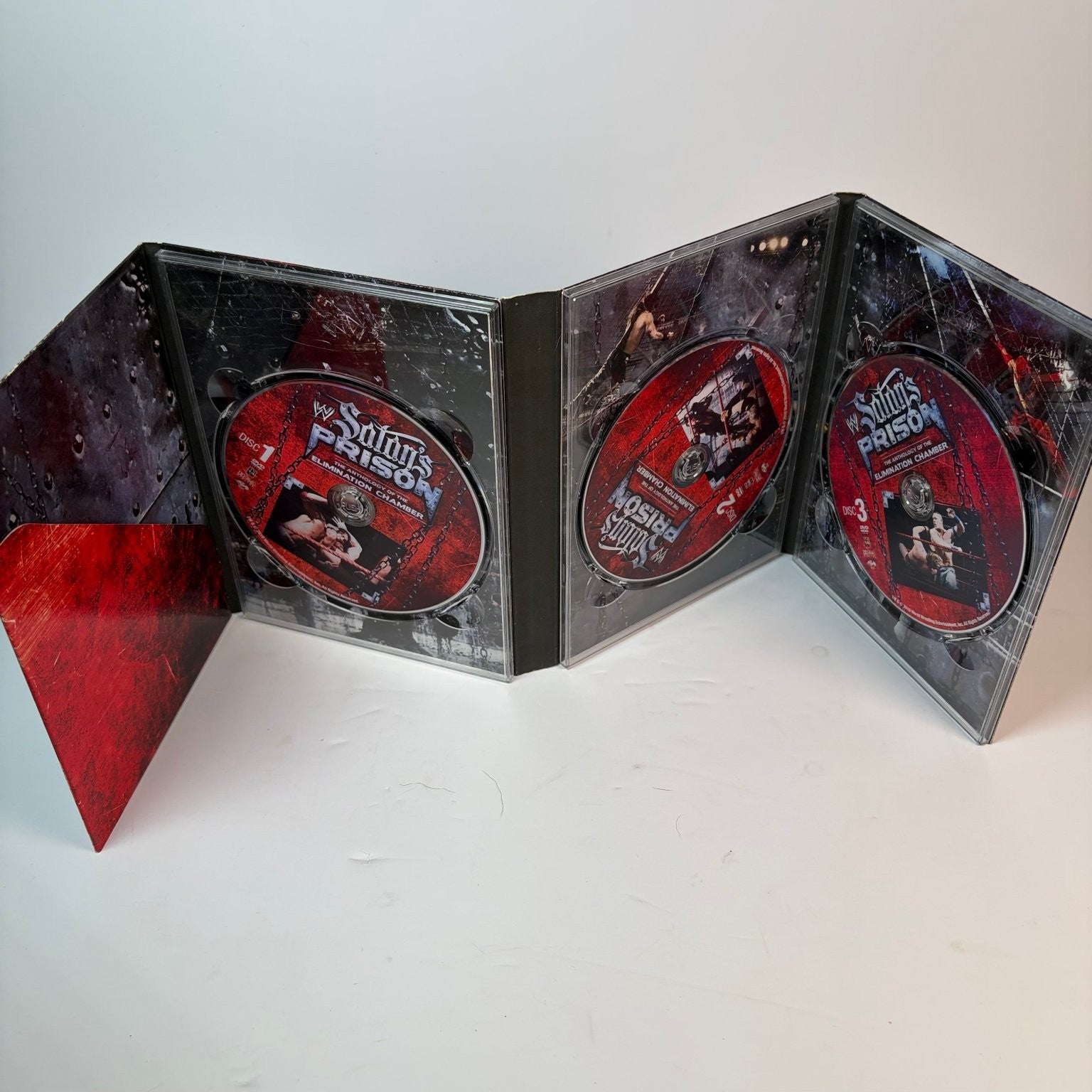 WWE Satan's Prison Anthology Elimination Chamber 2002 DVD 3-Disc Set