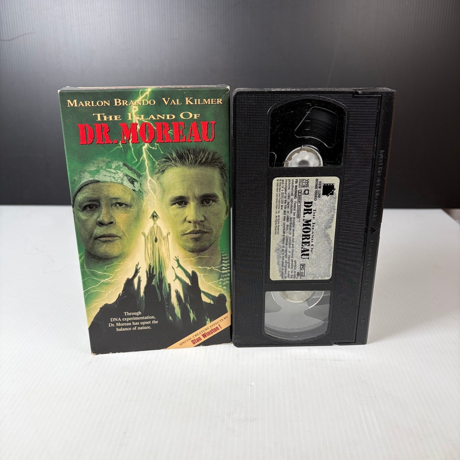The Island of Dr. Moreau VHS 1996 Sci-Fi Special Effects New Line