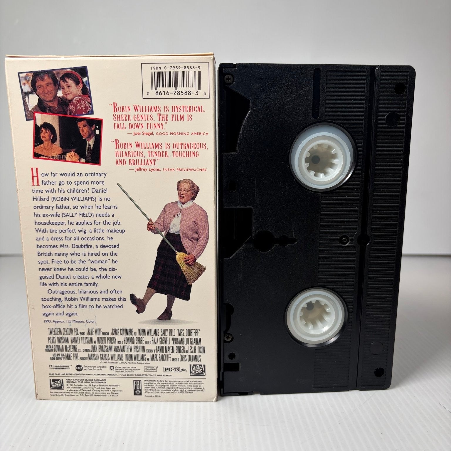 Mrs. Doubtfire VHS 1993 Comedy Family Robin Williams 20th Century Fox