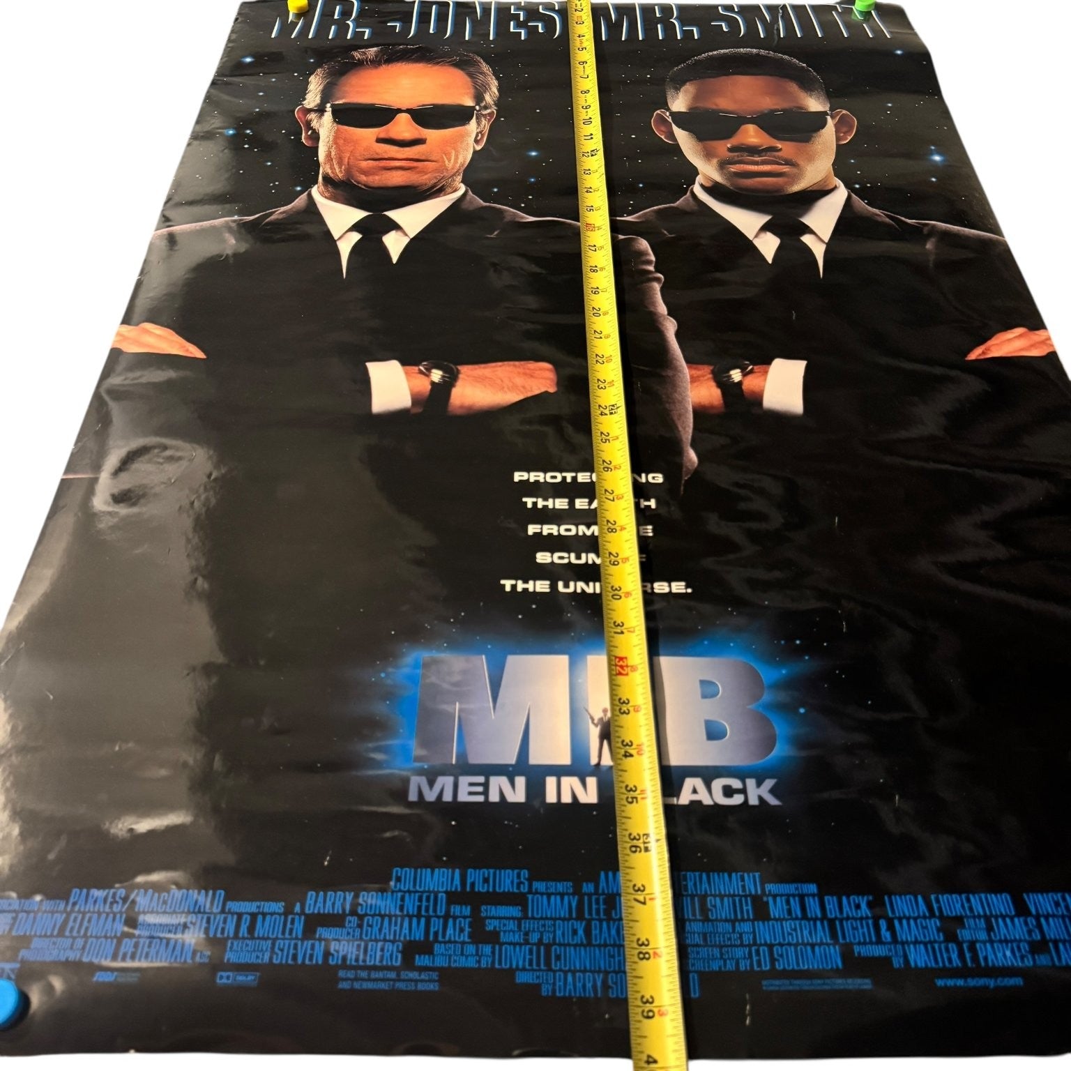 Men in Black One Sheet Movie Poster Tommy Lee Jones Will Smith Double Sided
