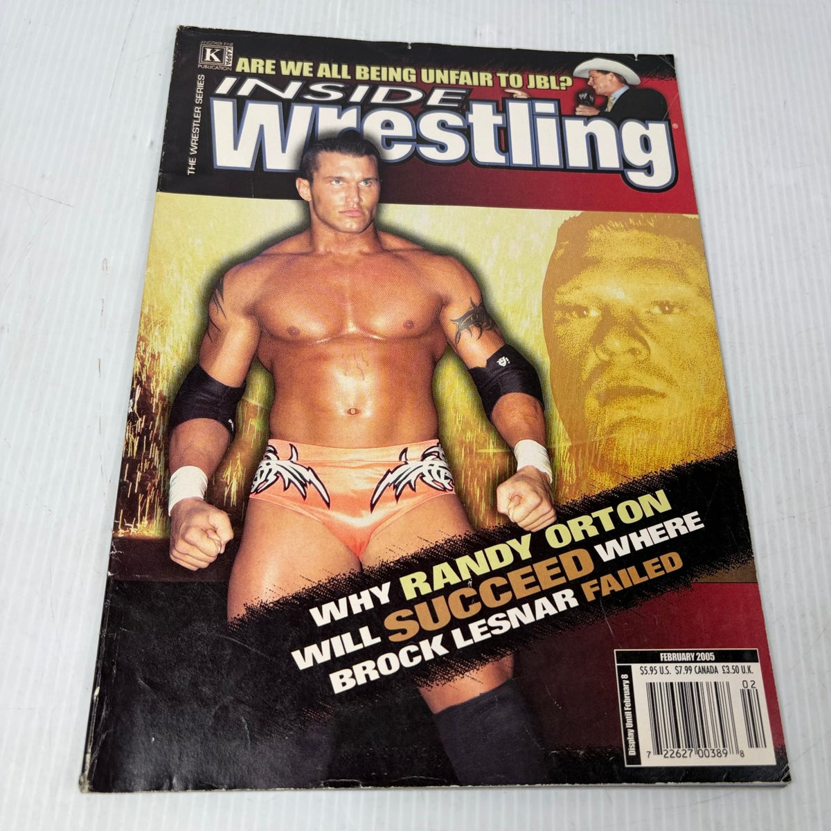 Inside Wrestling Magazine February 2005 Randy Orton Brock Lesnar WWE