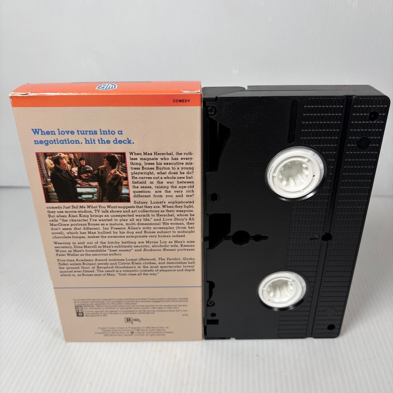 Just Tell Me What You Want VHS 1980 Comedy Warner Home Video Classic R-Rated