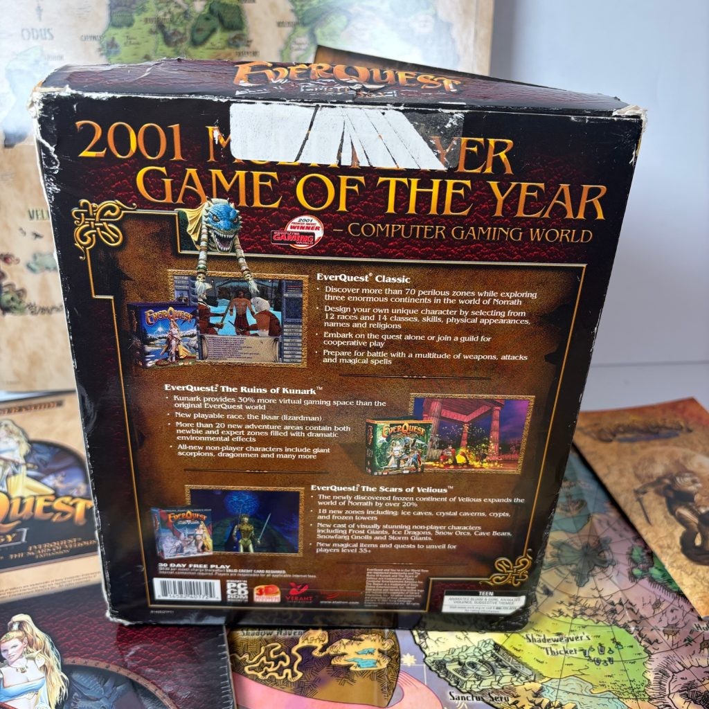 NO GAME EverQuest Trilogy Collector's Edition PC Big Box Extras Only Figurines